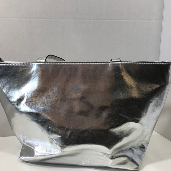 Nine West Silver tote bag glittery sequins - Picture 7 of 8
